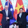 Le Premier ministre australien, Anthony Albanese (à gauche), et son homologue vietnamien, Pham Minh Chinh. Photo : VNA.