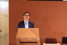 Le vice-ministre de la Santé, Trân Van Thuân à la 78e Assemblée mondiale de la Santé. Photo : VNA.