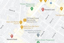 Le quartier Little Vietnam est situé le long de la rue Illawarra depuis l’intersection avec Marrickville Road jusqu’à Warren Road. Source : Google Maps