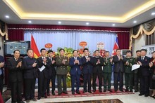 Les délégués à la célébration du 75e anniversaire de l'établissement des relations diplomatiques Vietnam – RPDC. Photo : VNA
