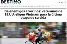 L'article sur Destino a Panama sur les vétérans américains qui ont choisi le Vietnam comme lieu de vie à la retraite. Photo : thoidai.com.vn