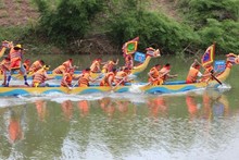 La fête de course de pirogues d’An Chau inscrite au patrimoine culturel immatériel national. Photo : NDEL.