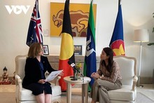 L'ambassadrice d'Australie auprès de l'ASEAN, Tiffany McDonald. Photo : VOV.