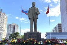 La statue du Président Ho Chi Minh à Ulyanovsk, en Russie. Photo : VOV.