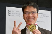 Lê Quang Liêm a décroché le Grandmaster Triathlon du Festival d’échecs de Bienne disputé du 15 au 30 juillet. Photo : CTV/CVN