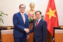 Le vice-Premier ministre et ministre des Affaires étrangères Bui Thanh Son a reçu M. Christopher Cutajar, secrétaire d'État permanent du ministère des Affaires étrangères et du Tourisme de la République de Malte. Photo : baoquocte.vn