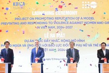 Lancement du projet visant à promouvoir la multiplication d’un modèle contre la violence basée sur le genre au Vietnam pour la période 2024-2027. Photo: VNA