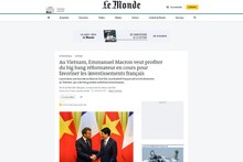 La presse française salue la signature des accords de coopération lors de la visite du président Emmanuel Macron au Vietnam