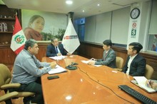 La délégation a eu une réunion importante avec les représentants du ministère péruvien de l'Énergie et des Mines. Photo: tapchicongthuong