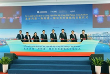 Lancement d’une nouvelle ligne maritime stratégique entre le Golfe du Tonkin, Hai Phong et Kolkata. Photo: VNA