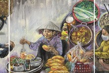 Un sandwich vietnamien farci de viande de porc et une tasse de "cà phê sữa" (café au lait). Photo : Lê Sa Long/CVN.