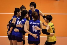 L’équipe vietnamienne de volleyball féminin. Photo : AVC.