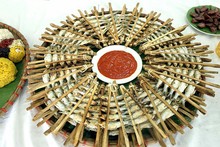 Le poisson grillé de Pác Ngòi. Photo: hanoimoi.vn