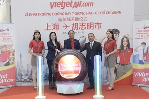 Vietjet inaugure la ligne directe Ho Chi Minh-Ville-Shanghai