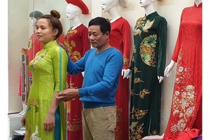 La couture de Trach Xa dans la commune de Hoa Lâm, district d’Ung Hoa, en banlieue de la capitale Hanoi. Photo : hanoimoi.vn