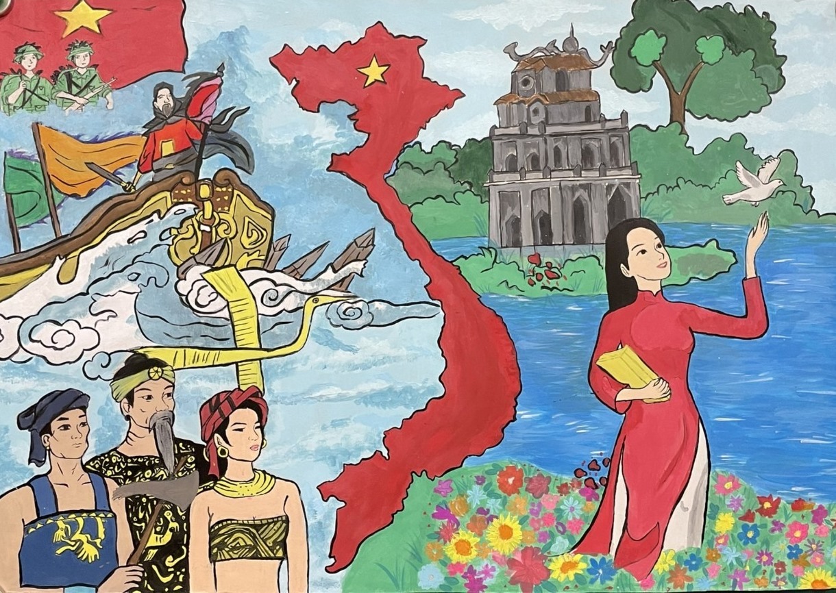 Le Vietnam brillant à travers les dessins des enfants vietnamiens du monde entier 