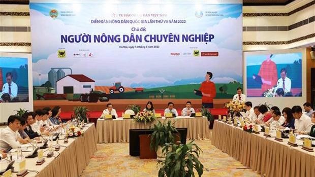 Le 7e Forum national des agriculteurs a lieu le 12 septembre à Hanoï. Photo : VNA.