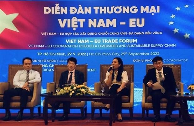 Forum commercial Vietnam - UE tenu à Hô Chi Minh-Ville. Photo: VNA
