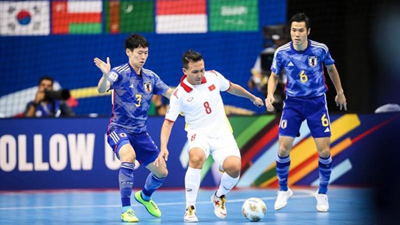 Le Vietnam est qualifié aux quarts de finale de la phase finale de la Coupe d'Asie de futsal de la Confédération asiatique de football 2022. Photo : AFC.