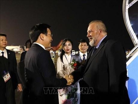 Le Premier ministre cubain entame sa visite officielle au Vietnam. Photo : VNA.