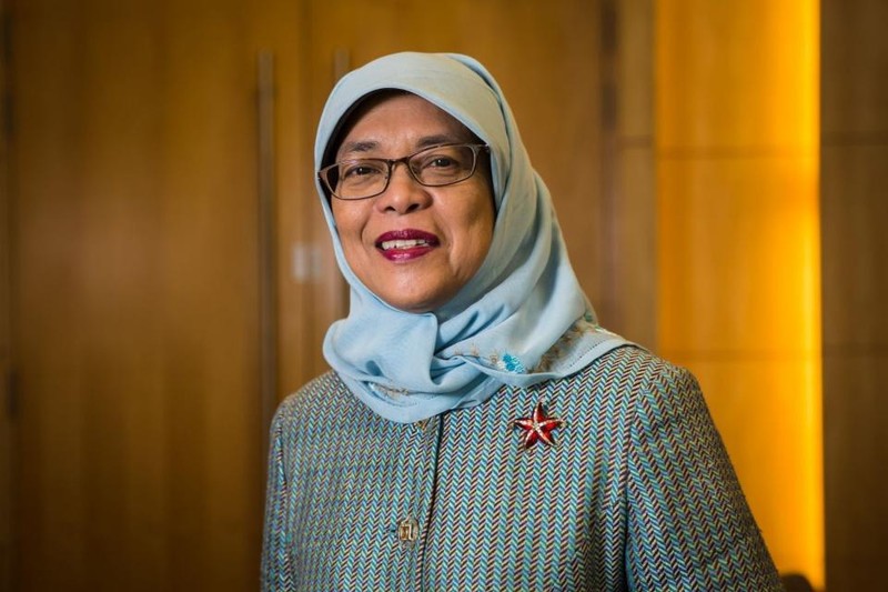 La Présidente singapourienne Halimah Yacob. Photo : baoquocte.vn. 