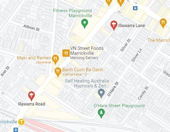Le quartier Little Vietnam est situé le long de la rue Illawarra depuis l’intersection avec Marrickville Road jusqu’à Warren Road. Source : Google Maps