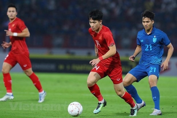 Lors du match entre le Vietnam et la Thaïlande, le 16 janvier. Photo : VNA.