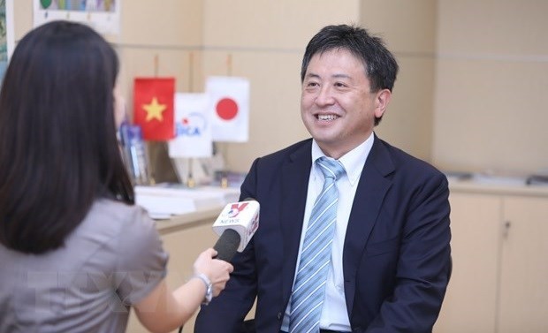 Le représentant en chef du bureau de la JICA au Vietnam, Shimizu Akira. Photo : VNA.