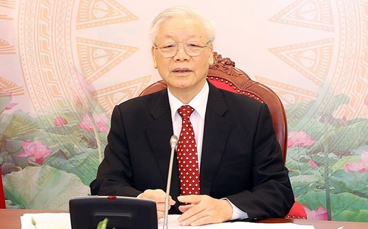Le Secrétaire général du Parti communiste vietnamien, Nguyên Phu Trong. Photo : NDEL.