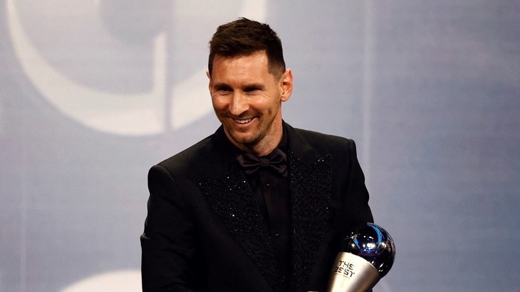 Léo Messi a remporté le trophée "The Best" de meilleur joueur de l'année 2022 de la Fifa. Photo : Reuters