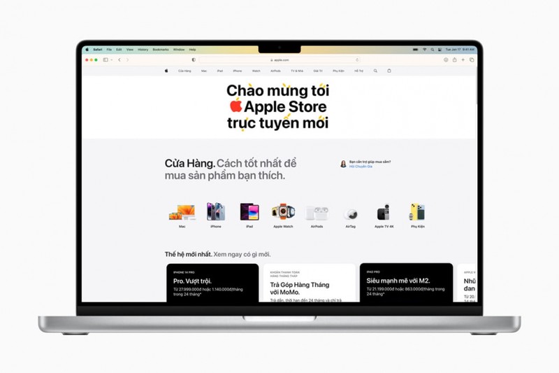 Apple a lancé le 18 mai une boutique en ligne au Vietnam. Photo : VNA.