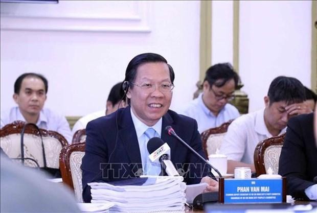 Le président du Comité populaire de Hô Chi Minh-Ville, Phan Van Mai. Photo : VNA.