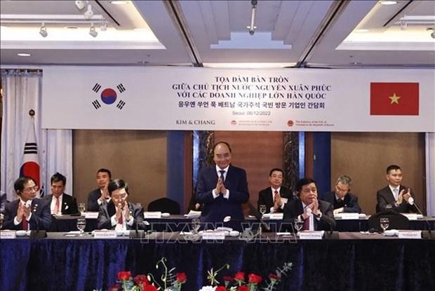 Le Président vietnamien participe au Forum d’affaires Vietnam - R. de Corée 