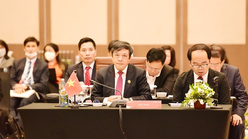 Le vice-ministre vietnamien de la Culture, des Sports et du Tourisme, Doàn Van Viêt, lors de la 2e réunion des ministres du Tourisme ASEAN - Russie. 