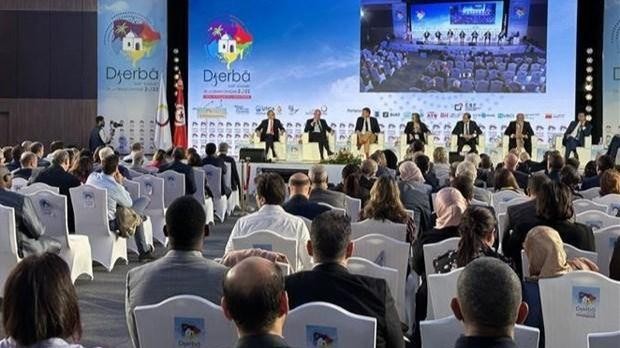 Vue du 18e Sommet de la Francophonie à Djerba, en Tunisie. Photo : VNA.