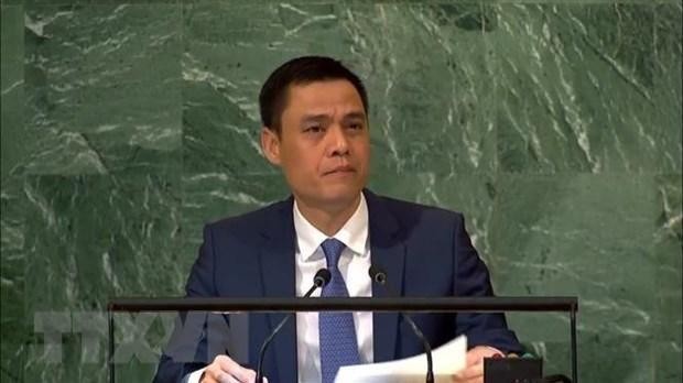 l’ambassadeur Dang Hoàng Giang, chef de la Mission permanente du Vietnam auprès des Nations unies. Photo: VNA