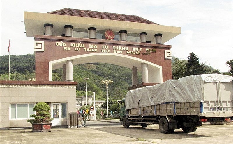 Le poste frontalier de Ma Lu Thang. Photo: congthuong