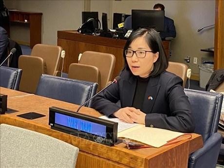 L’ambassadrice Nguyên Phuong Trà, chargée d’affaires a.i. du Vietnam à l’ONU. Photo: VNA