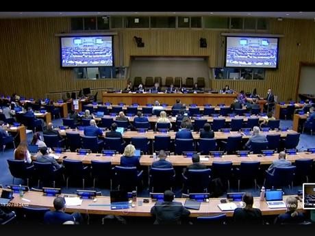 Panorama de la réunion de la Quatrième Commission tenue le 7 novembre 2022. Photo: VOV