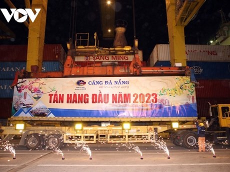 Le port de Dà Nang accueille le premier porte-conteneurs de l’année du Chat 