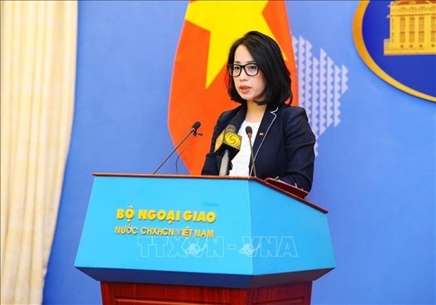 La porte-parole adjointe du ministère vietnamien des Affaires étrangères, Pham Thu Hang. Photo d'archives : VNA.