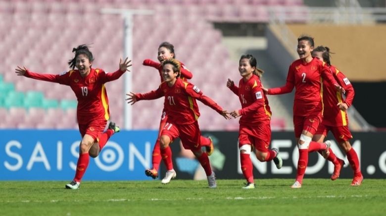 L'équipe féminine de football du Vietnam qualifiée pour la Coupe du monde 2023. Photo : Vnexpress.