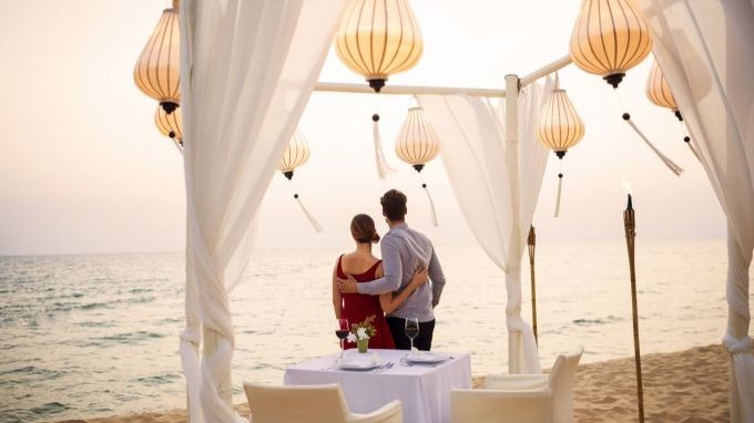 Dîner romantique sur la plage de Phu Quôc. Photo : Le Veranda/CPV.
