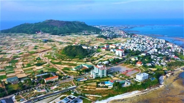 Une vue d'en haut de Ly Son. Photo : VOV.