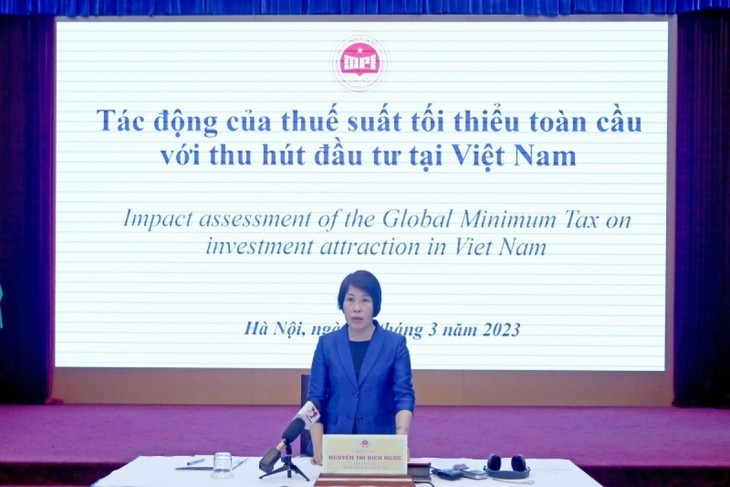 La vice-ministre vietnamienne du Plan et de l'Investissement, Nguyên Thi Bich Ngoc. Photo : VOV.