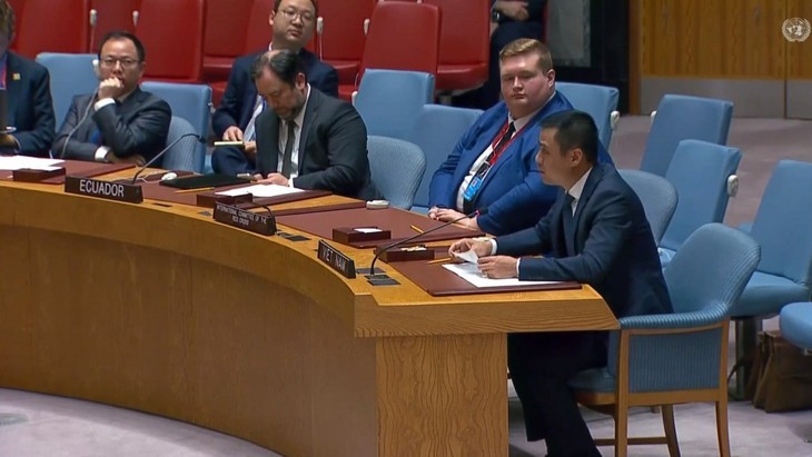 L'ambassadeur Dang Hoàng Giang, représentant en chef de la Mission permanente vietnamienne auprès de l’ONU. Photo : baoquocte.vn