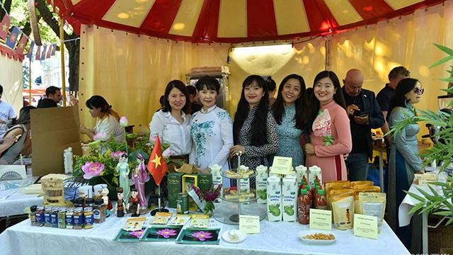 Le stand vietnamien au Festival. Photo : baoquocte.vn