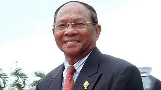 Le Président de l'Assemblée nationale du Cambodge, Samdech Heng Samrin. Photo : baoquocte.vn.