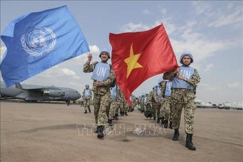 Le Vietnam a envoyé 493 officiers militaires aux missions de maintien de la paix de l’ONU au Soudan du Sud. Photo : VNA