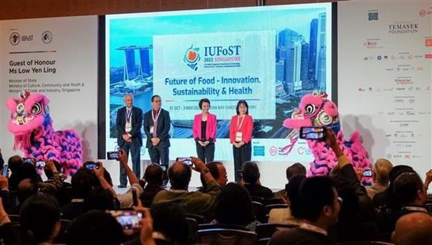 Le 21e Congrès mondial des sciences et des technologies alimentaires à Singapour. Photo : VNA.